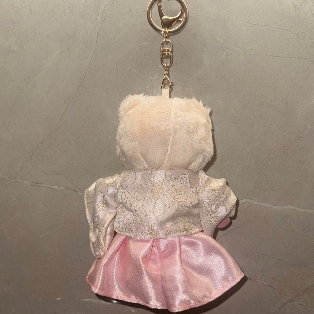 Starbucks China Exclusive Pink Hanfu Bearista Keychain - Picture 3 of 3